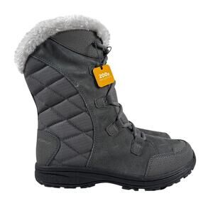 Columbia Winter Boot Ice Maiden II Womens 8.5 Waterproof Insulated Shale Gray